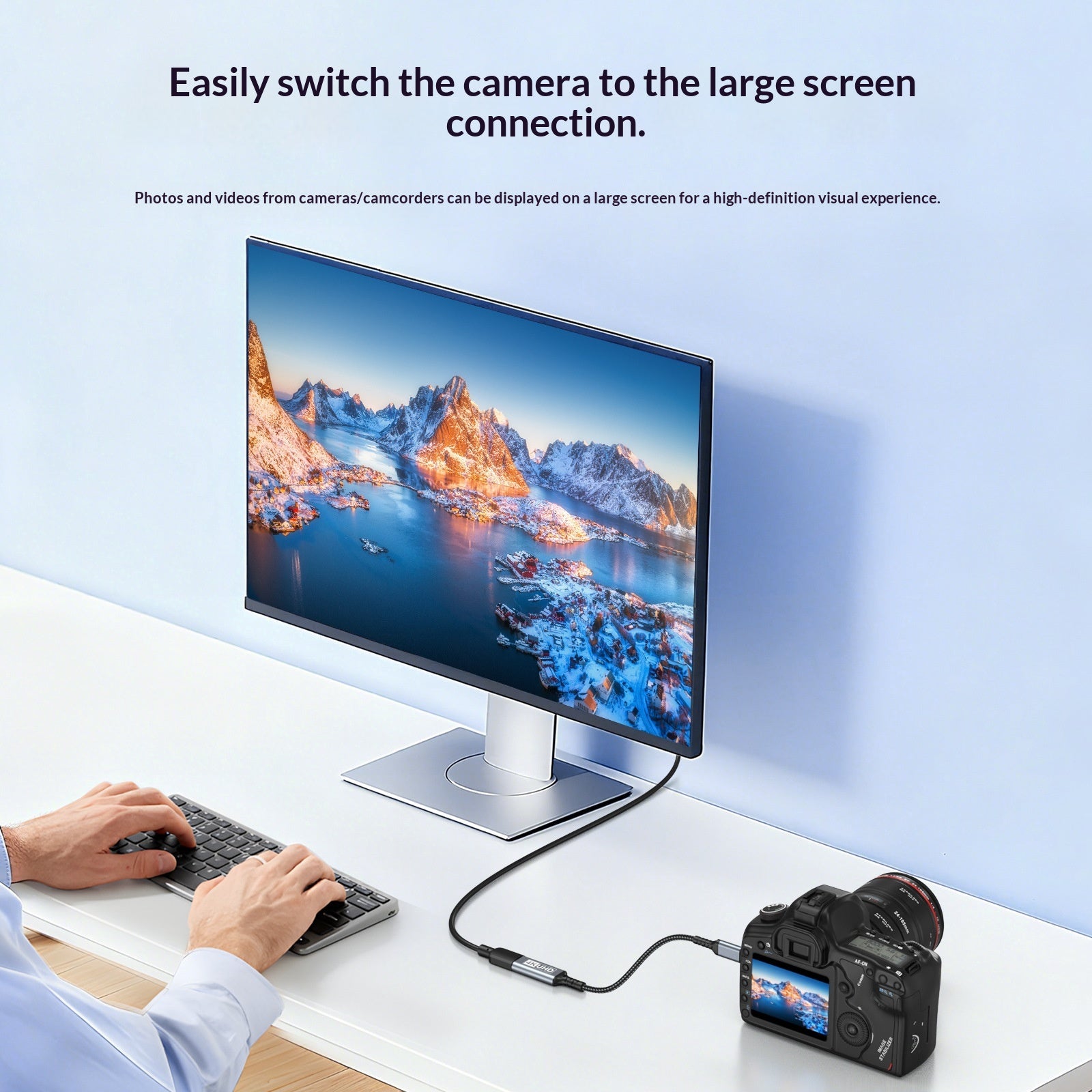 MicroHDMI Vers HDMI femelle Mini câble HD