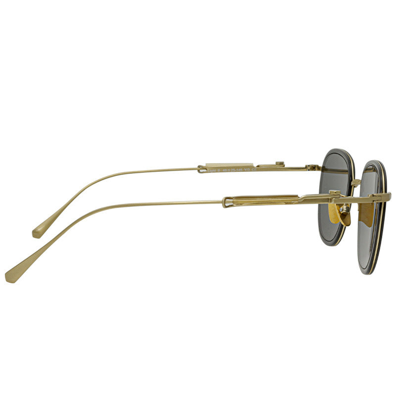 Lunettes de soleil en polygone de titane polaire classique