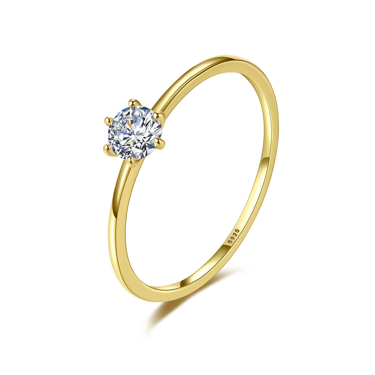 S925 Silver Wind Star Ring Set avec doigt index Zircon