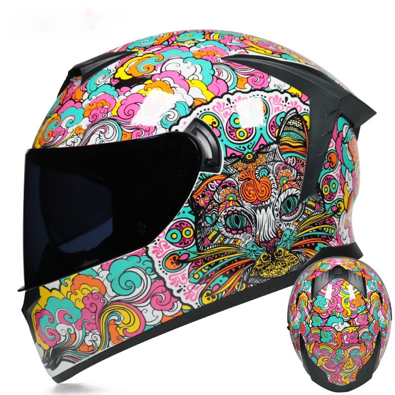 Casque de moto à double objectif pour hommes et femmes
