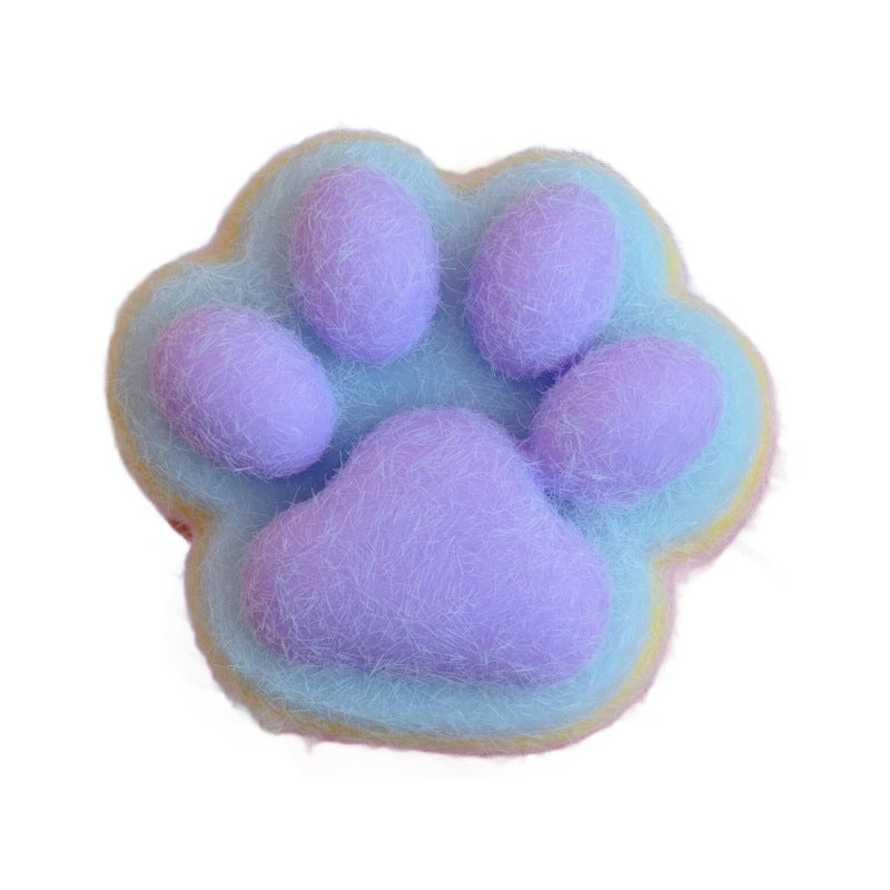 Dopamine en peluche à quatre couleurs Cat Paw Squeeze Toy