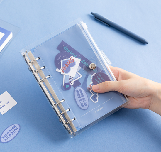 Carnet amovible transparent PVC