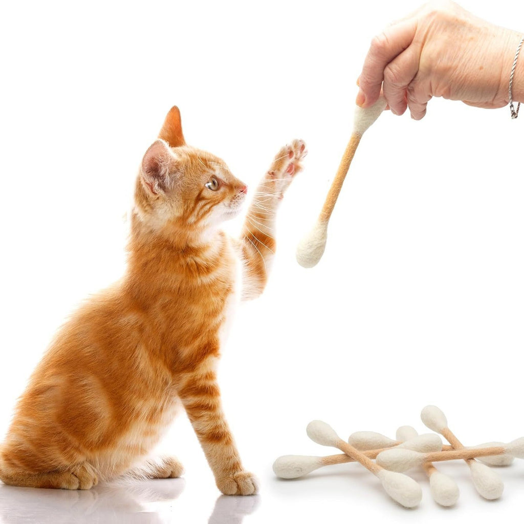 Jouet de chat Large coton Swab Cat Teaser Wand