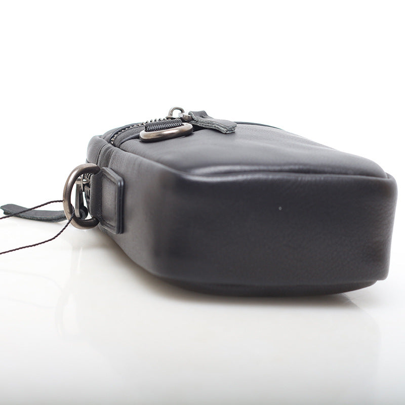 Sac téléphonique occasionnel de première rangée pour hommes Cowhide
