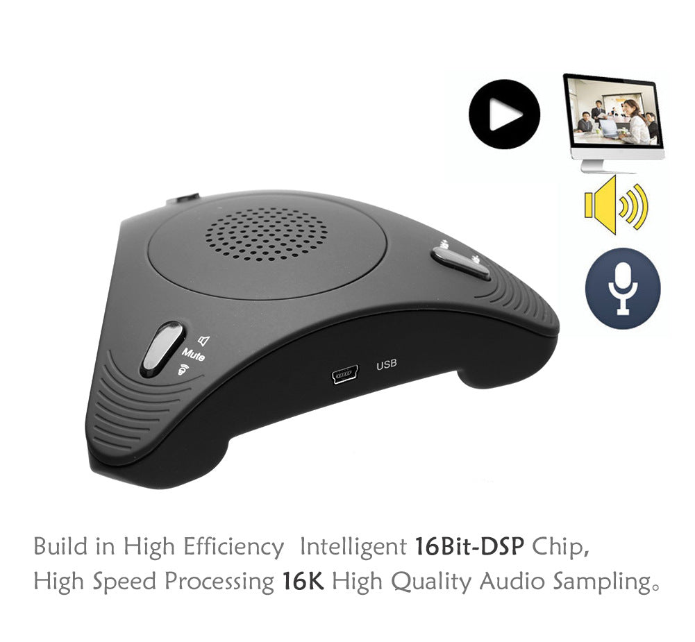 Conférence Vidéo Omnidirectionnelle Microphoneconférence Microphone Echo Canceller USB Gratuit D
