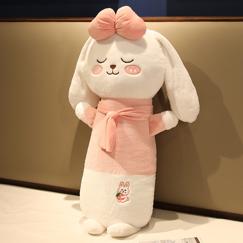 Pig mignon en peluche longue Oreiller Bunny Doll