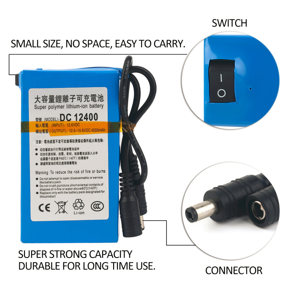 Batterie lithium de secours rechargeable