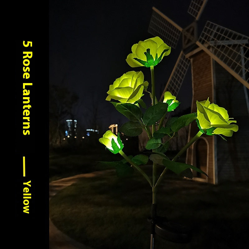 Lampe de jardin de pelouse solaire couleur LED