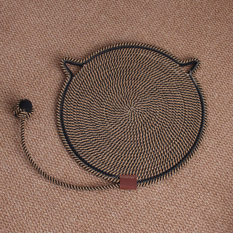 Kitten Round Cat Scratcher Pad for Indoor Cats