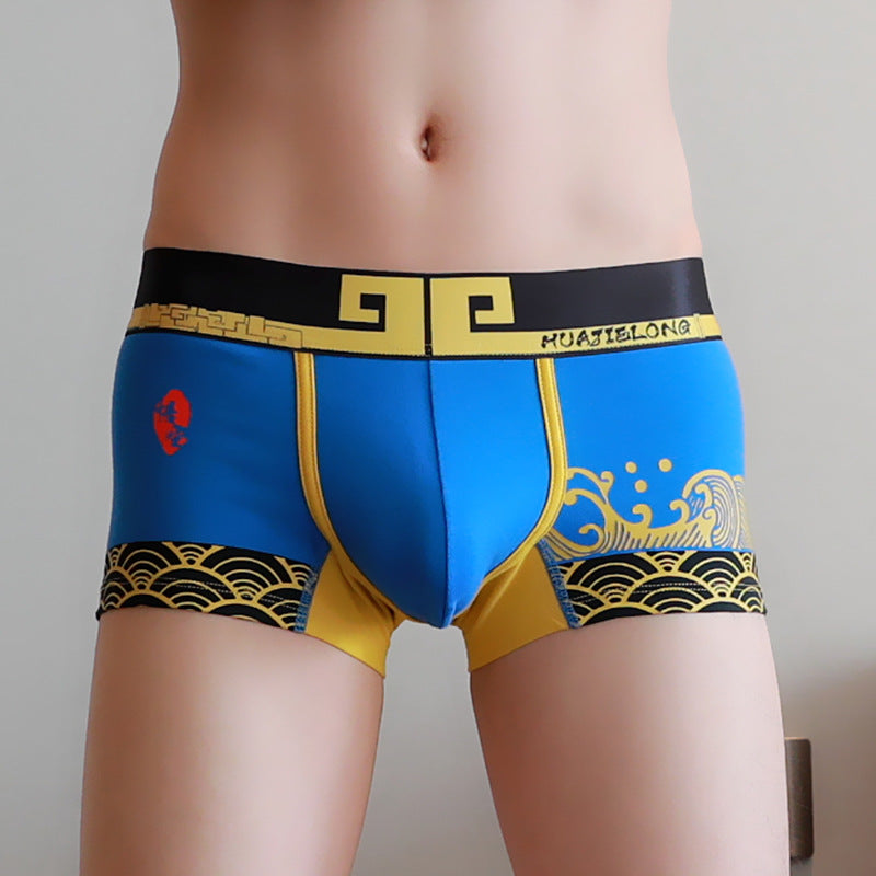 Boxer Pure Color Cotton Plus Taille Boxer Slip Hommes