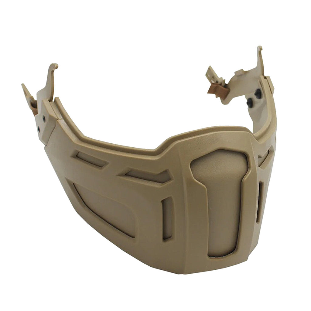 Casque tactique demi-masque visage Tactics extérieurs Pliage