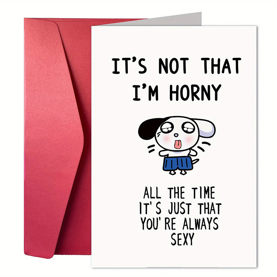Carte de voeux d'anniversaire Carte de vœux amusante Carte de vœux drôle Texte Cartoon Carte de vœux