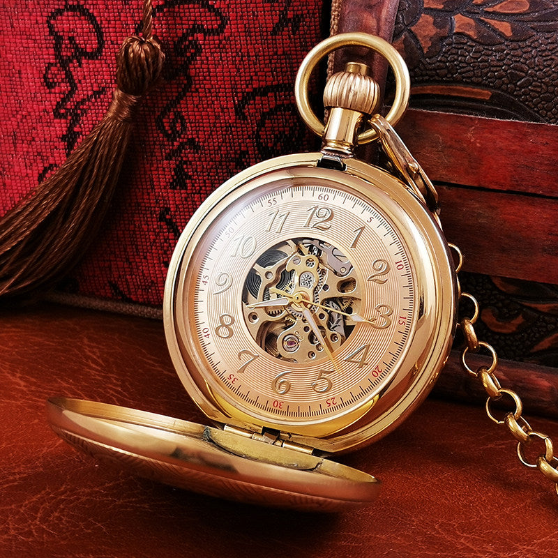 Montre de poche mécanique tout-cuivre entièrement automatique