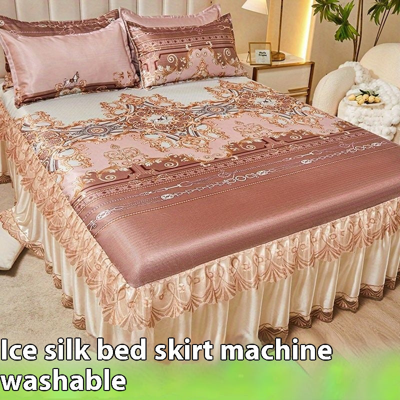 French Jupe Style Ice Silk Laved Cotton Cooling Mat