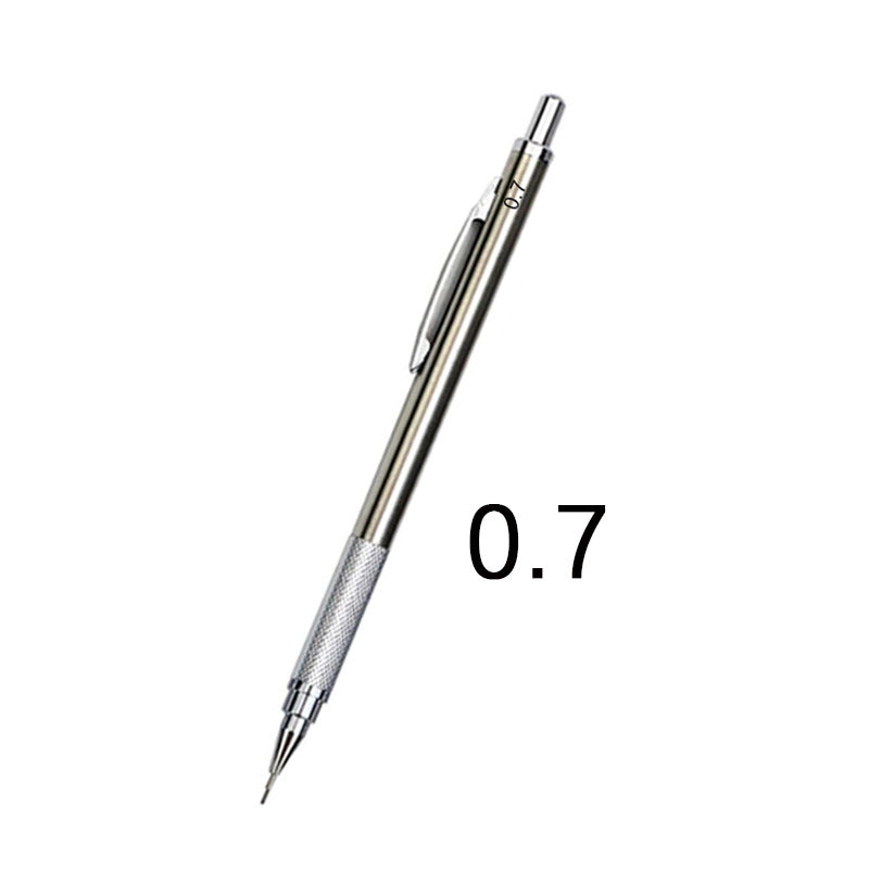 Mechanical action of a metal propelling pencil
