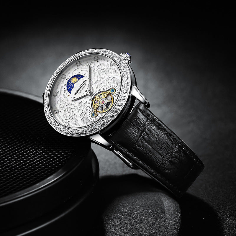 Tourbillon Montre mécanique haut de gamme hommes d'affaires