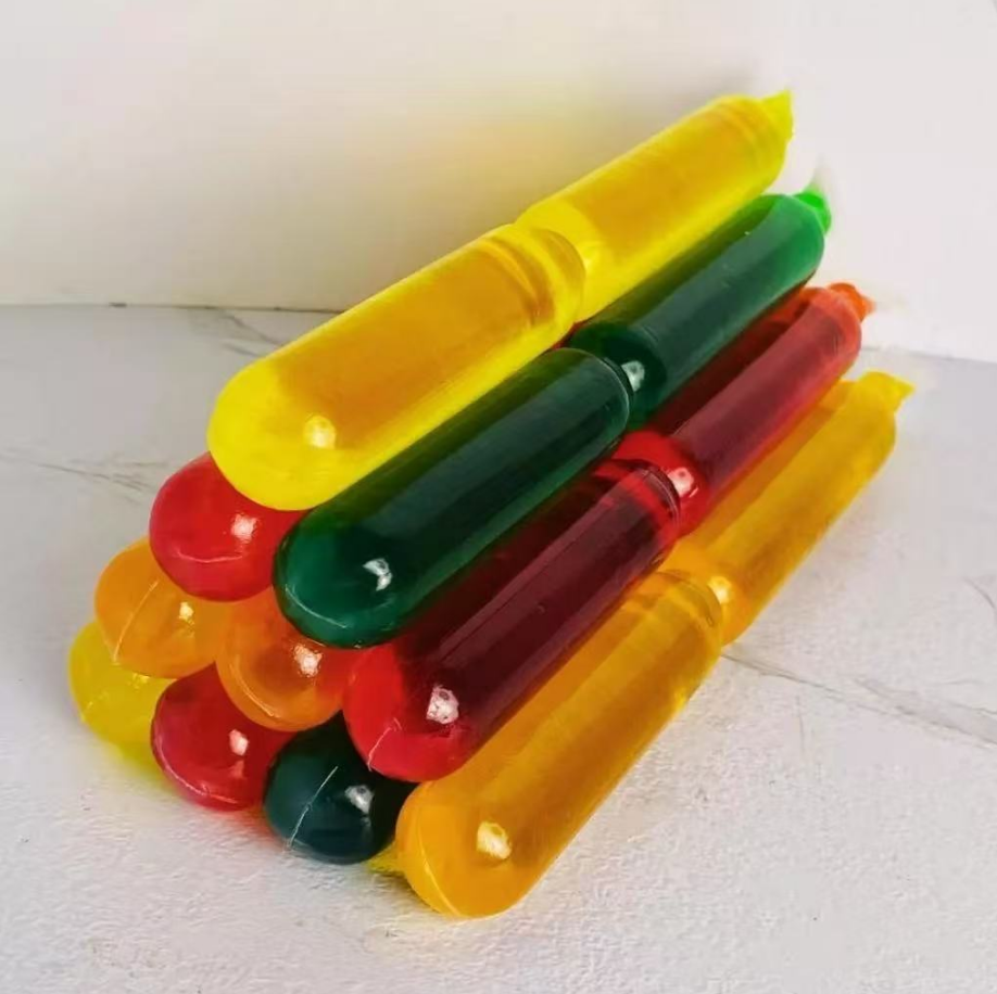 Bâton de gelée de popsicule orange de mangue