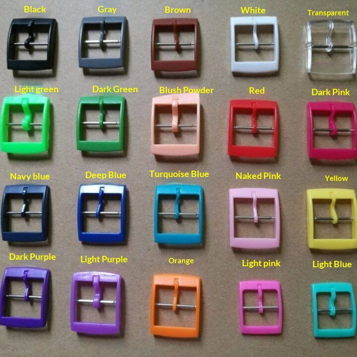 Boucle d'épingle en plastique coloré