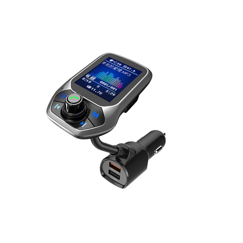 QC3.0 Téléphone mains libres Bluetooth émetteur MP3fm