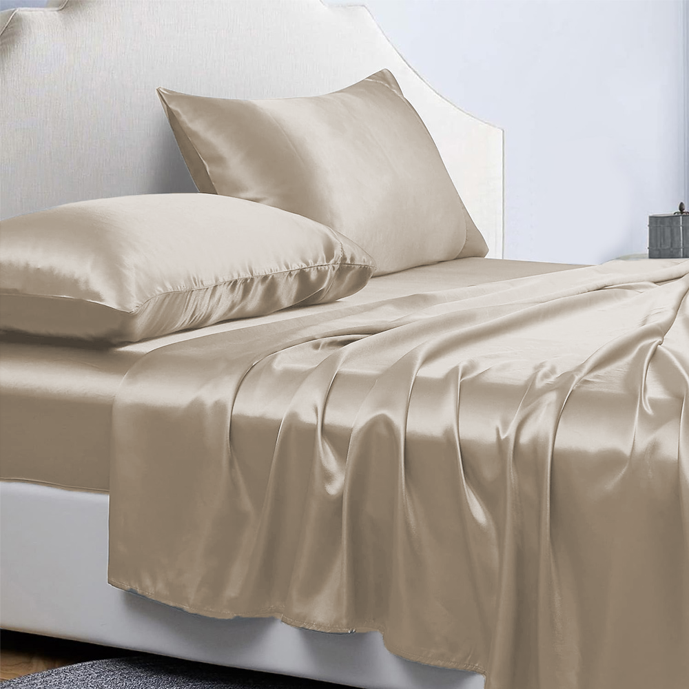 Ensemble de draps Satin 4 pièces