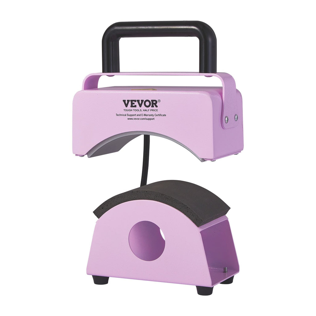 VEVOR chapeau presse machine Mini chapeau presse à chaleur pour bouchons 5,9x3.15 Inch plaque violet