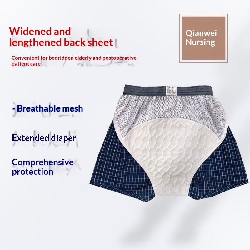 Sous-vêtements d'incontinence lavables pour hommes avec une taille élevée