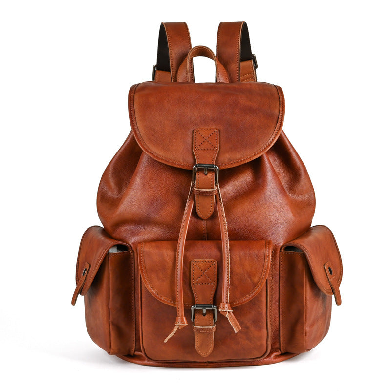Sac à dos Retro en cuir pour hommes