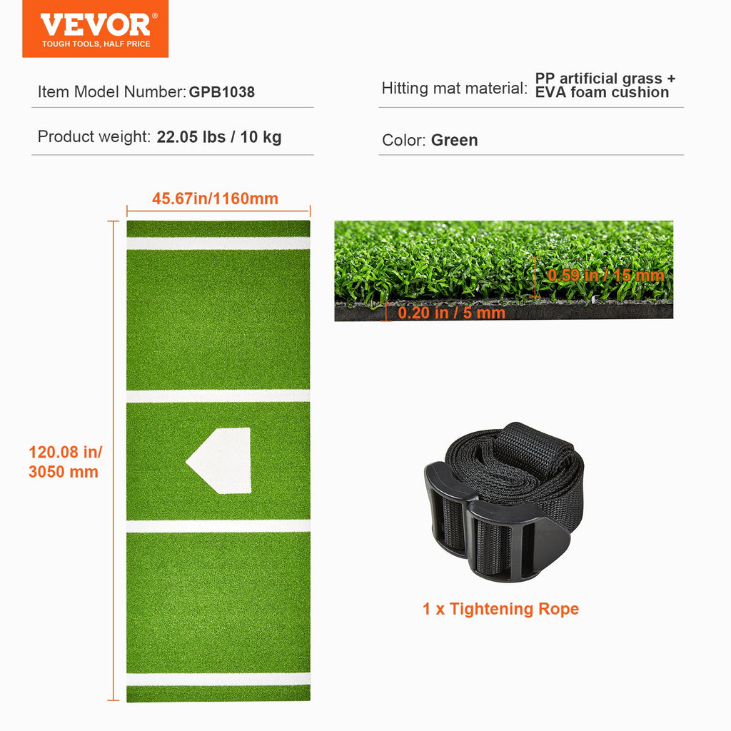 Matelas de baseball VEVOR