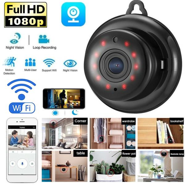 Caméra CCTV WiFi 1080 P Wireless IR Indoor Outdoor Security Night Vision Accueil CAM