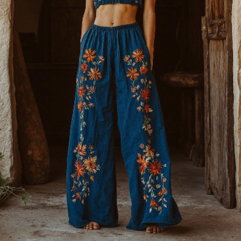 Style d'été doux et pantalon polyvalent occasionnel