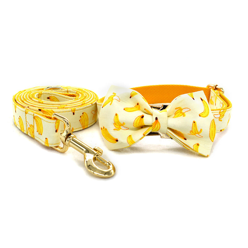 Corde de traction pour chien de banane jaune
