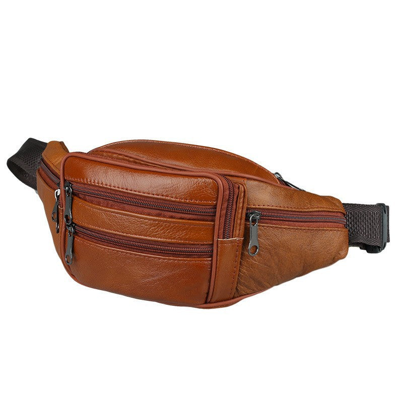 Véritable sac en cuir pour homme