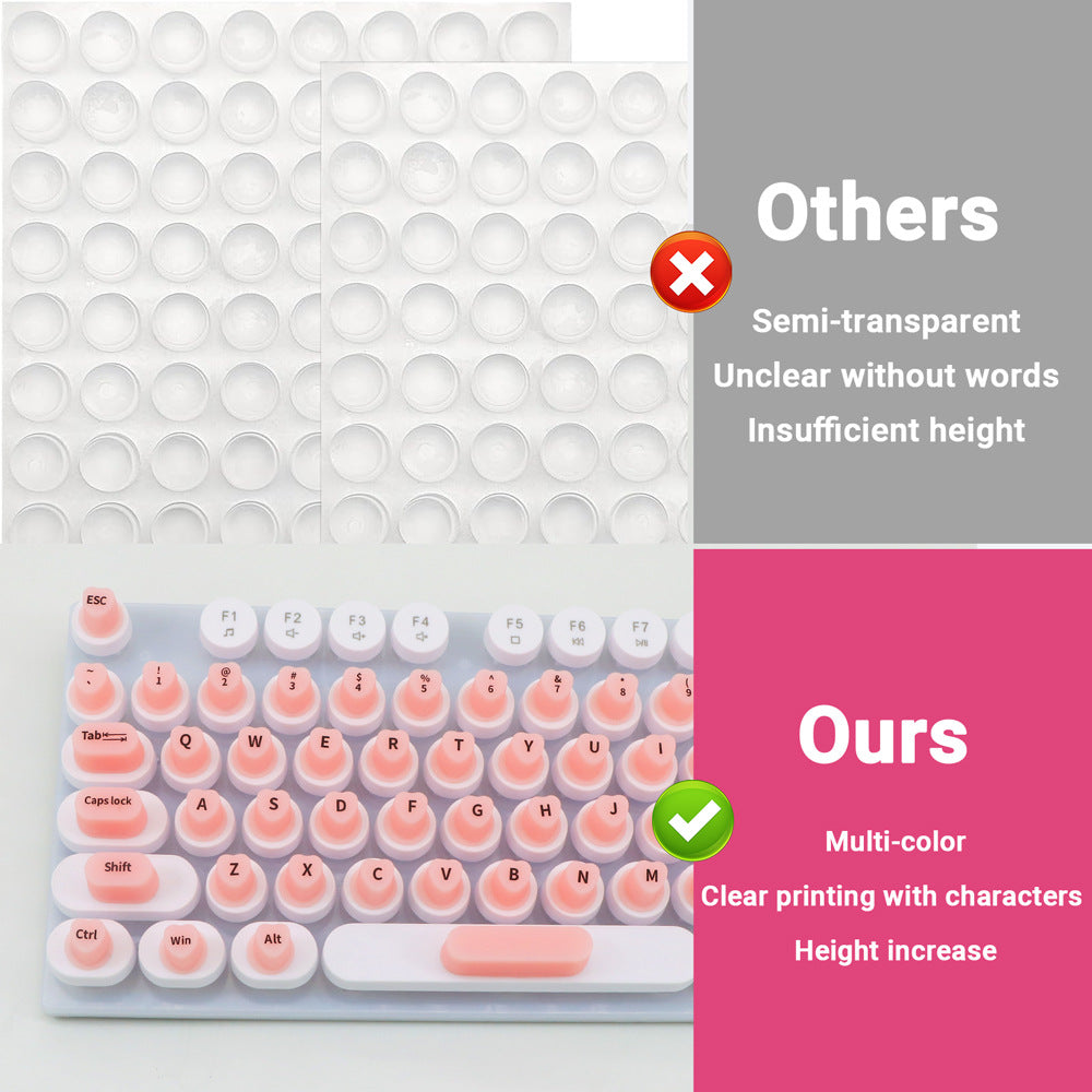 91 Bouton pour bureau Et stickers clavier en silicone informatique