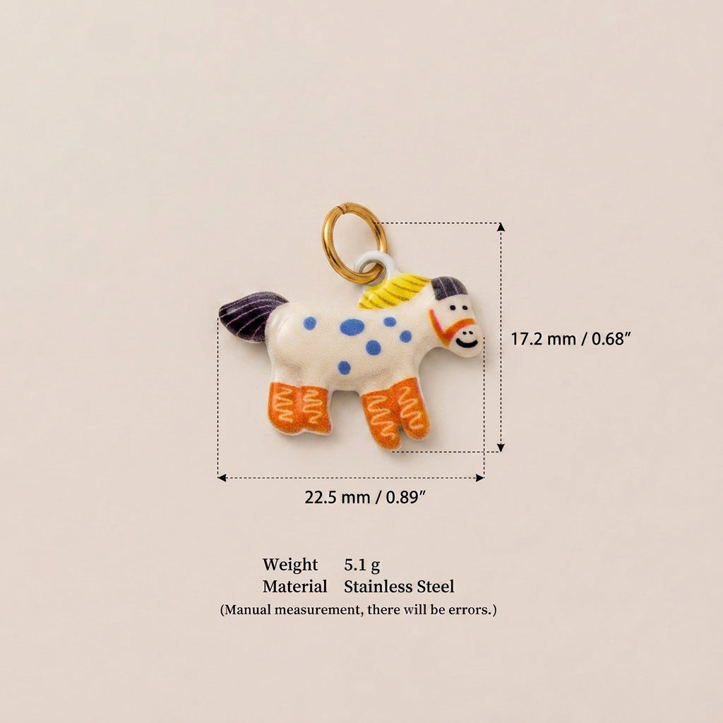 Pendentif en acier inoxydable bricolage, protection des couleurs