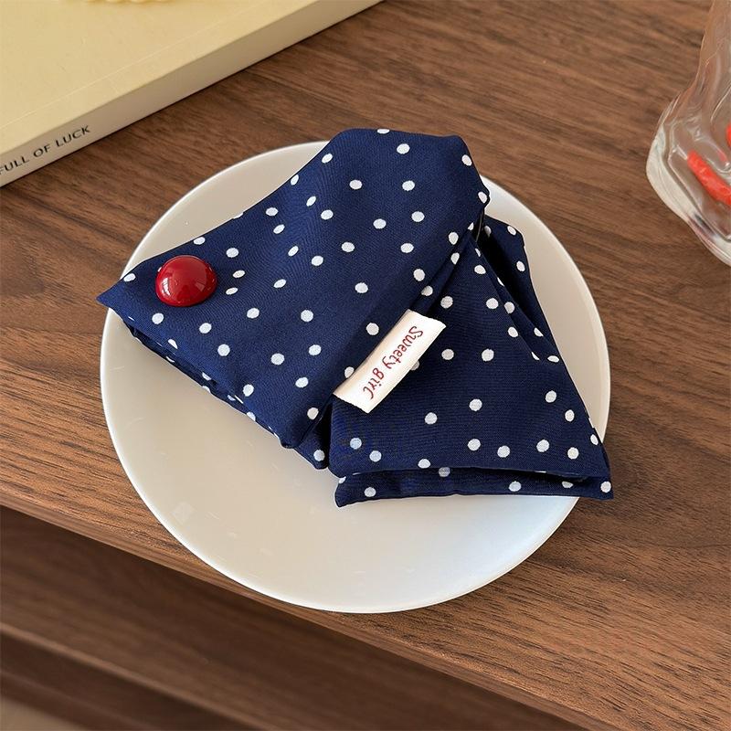 Placage de cheveux bleu Polka-Dot Triangle pour les femmes