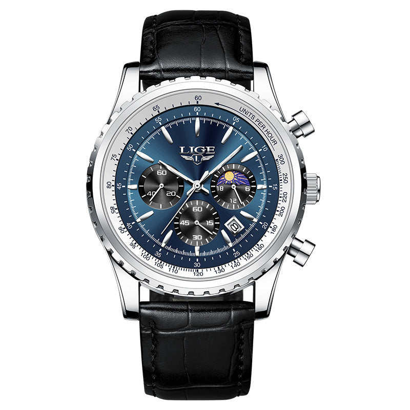 Montre imperméable multifonctionnelle pour hommes