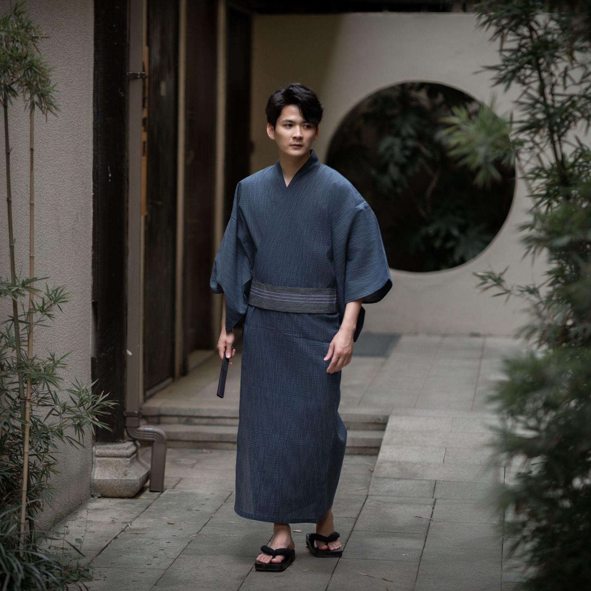 Yukata Accueil Loisirs Ensemble traditionnel Bain Gown Pour Cool Respirant porter à la maison