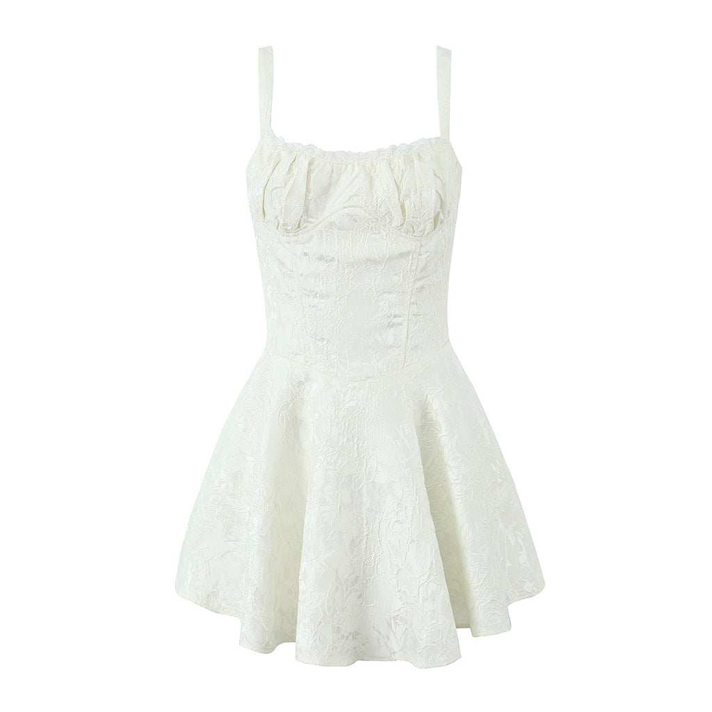 Robe de patchwork de style français pour femmes