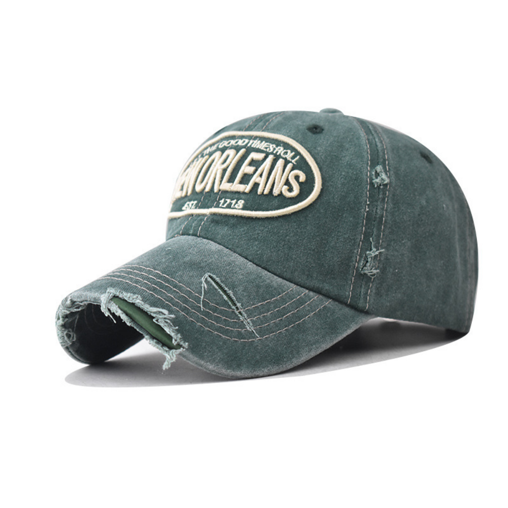 Hommes et femmes Stretchy Broded-edge Lettre Style tendance de baseball Cap Suitab