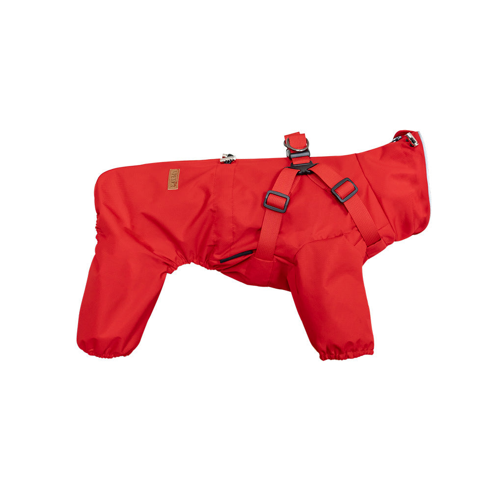 Personnalité de mode Chien Pet Un-pièce Raincoat