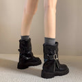 Bottes en cuir denim premium pour femmes