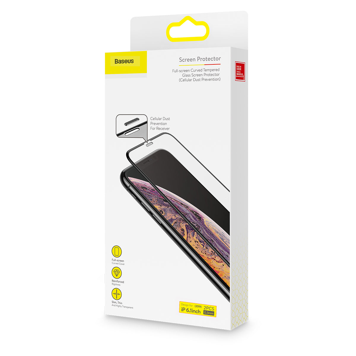 0.3mm Full Screen Curved Honeycomb Film trempé résistant à la poussière noir