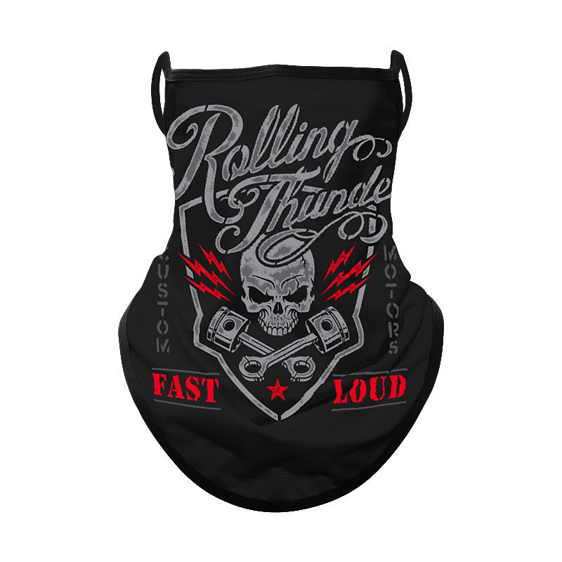 Moto Riding Masque visage protecteur solaire Casque d'oreille pour femmes