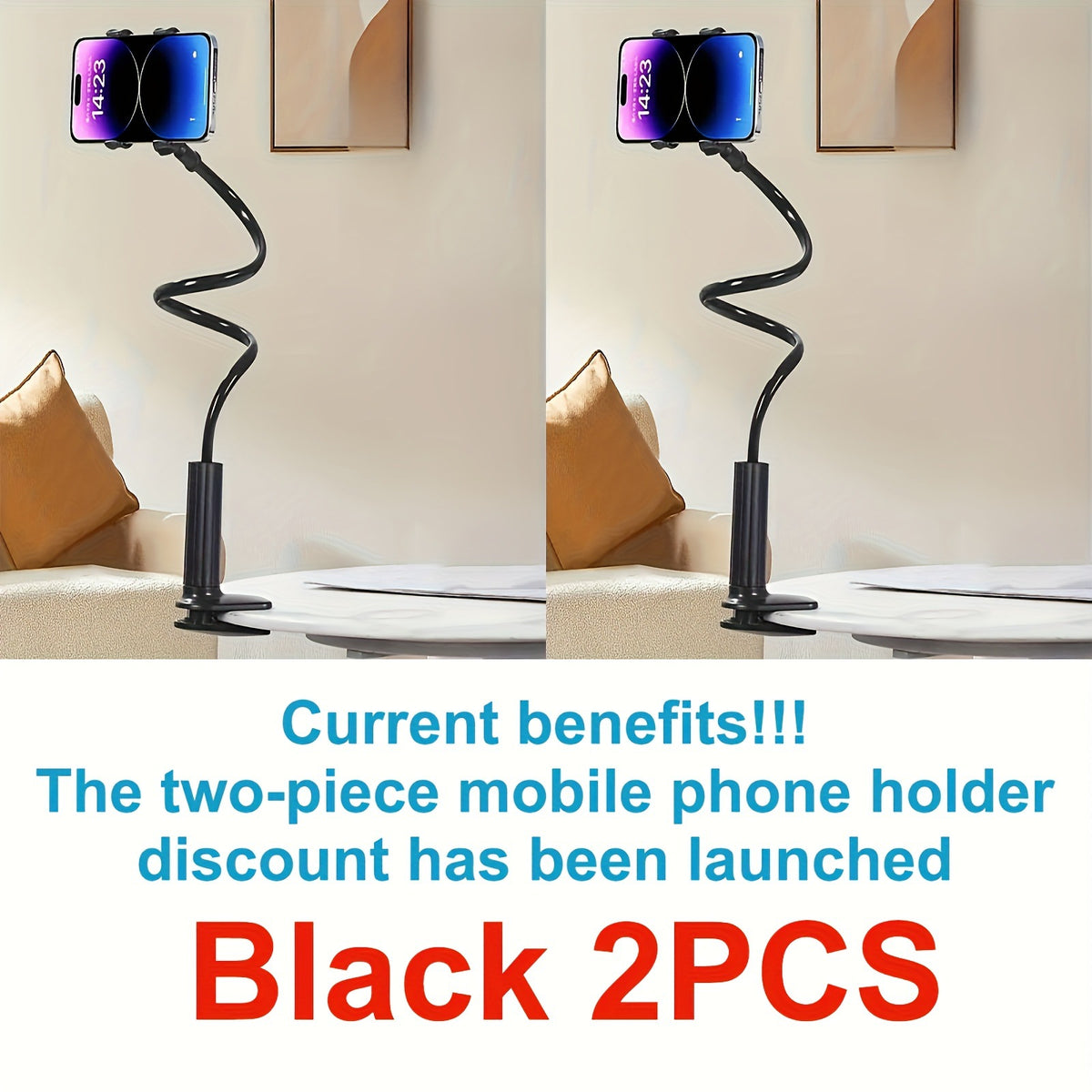 360 Degree Rotatable Spiral Base Lazy Phone Holder