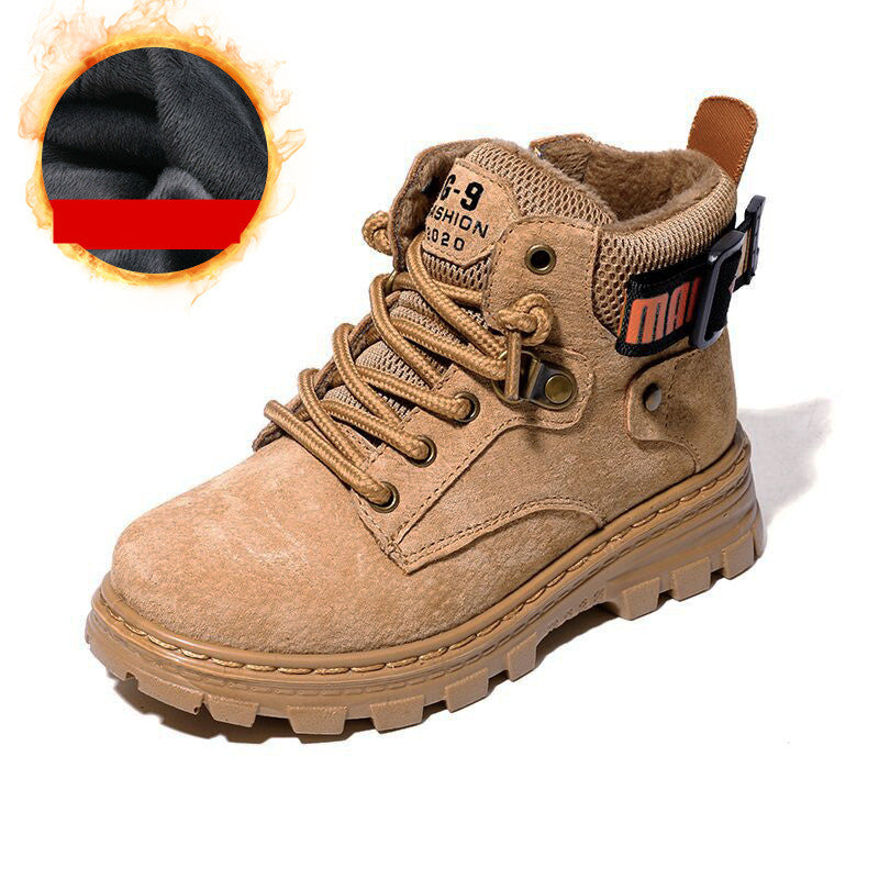 Bottes pour enfants de style britannique pour l'automne et l'hiver