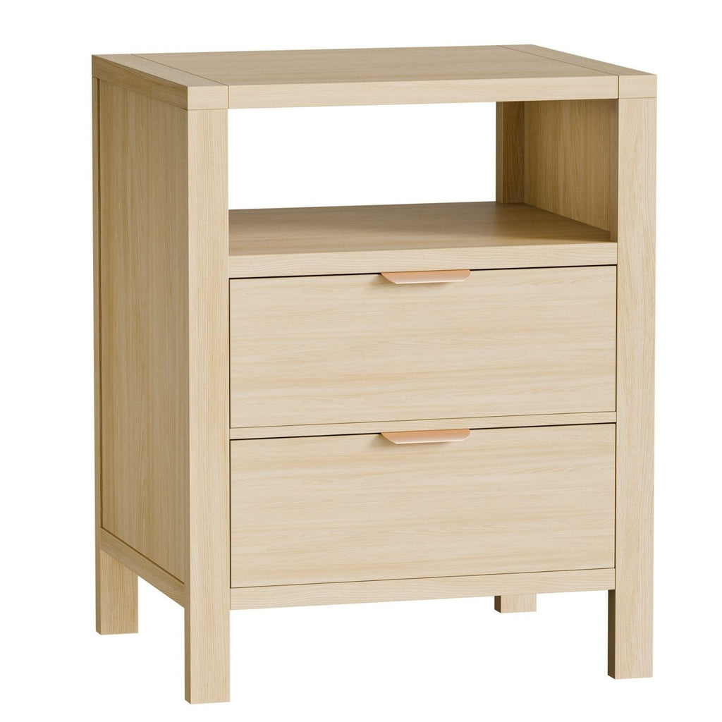 Table de chevet avec 2 tiroirs et plateau