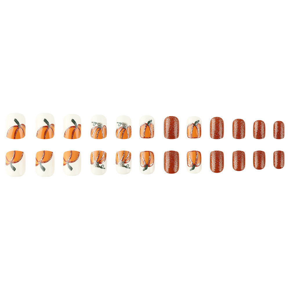 Halloween-style Court Square prêt à porter des ongles