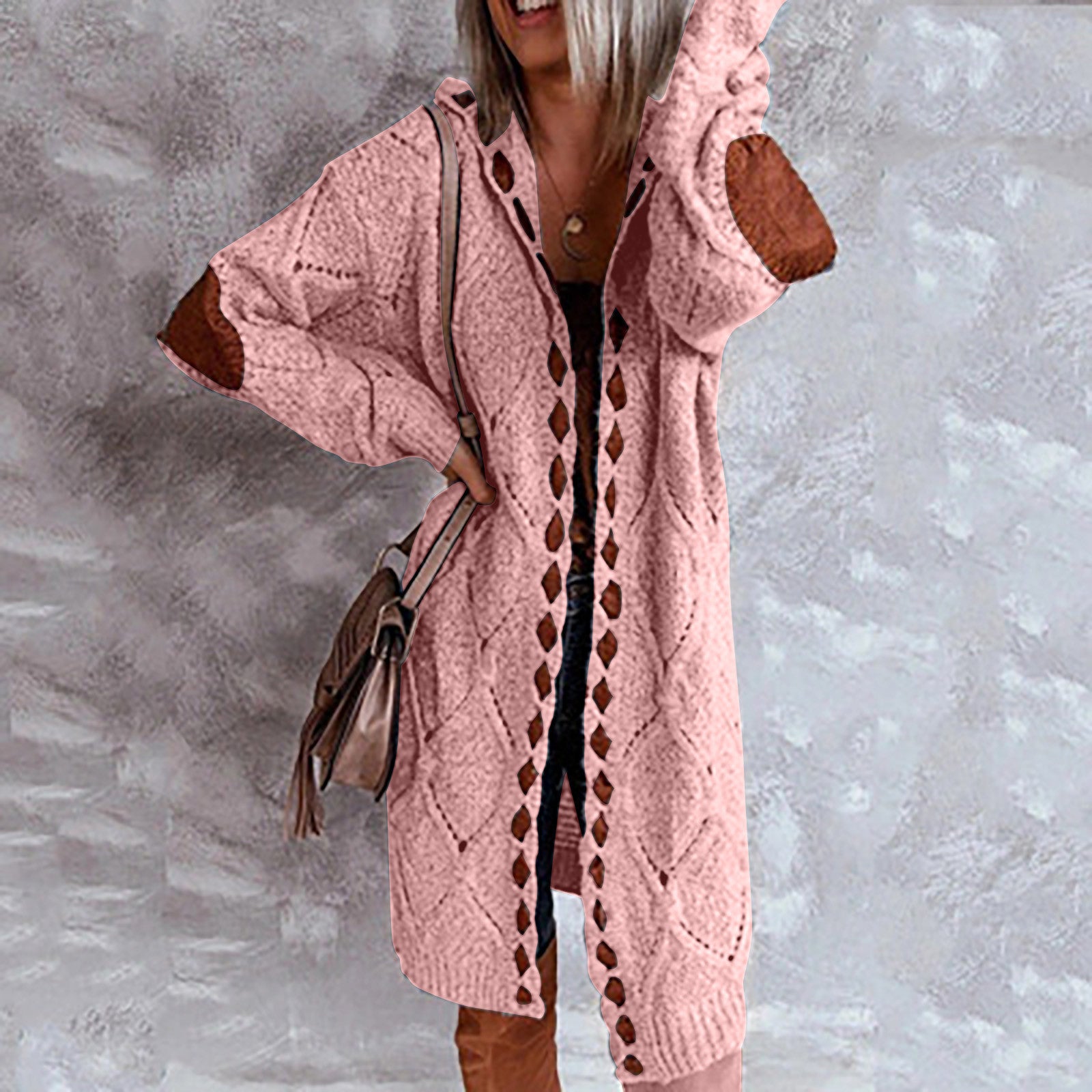 Spot 2022 Automne et hiver Explosions Wish Sweater Sweater Femme Amazon Ebay Long Coat