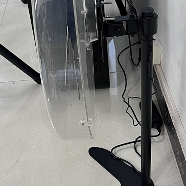 Couverture de protection de la machine de publicité pour ventilateur holographique en acrylique transparent
