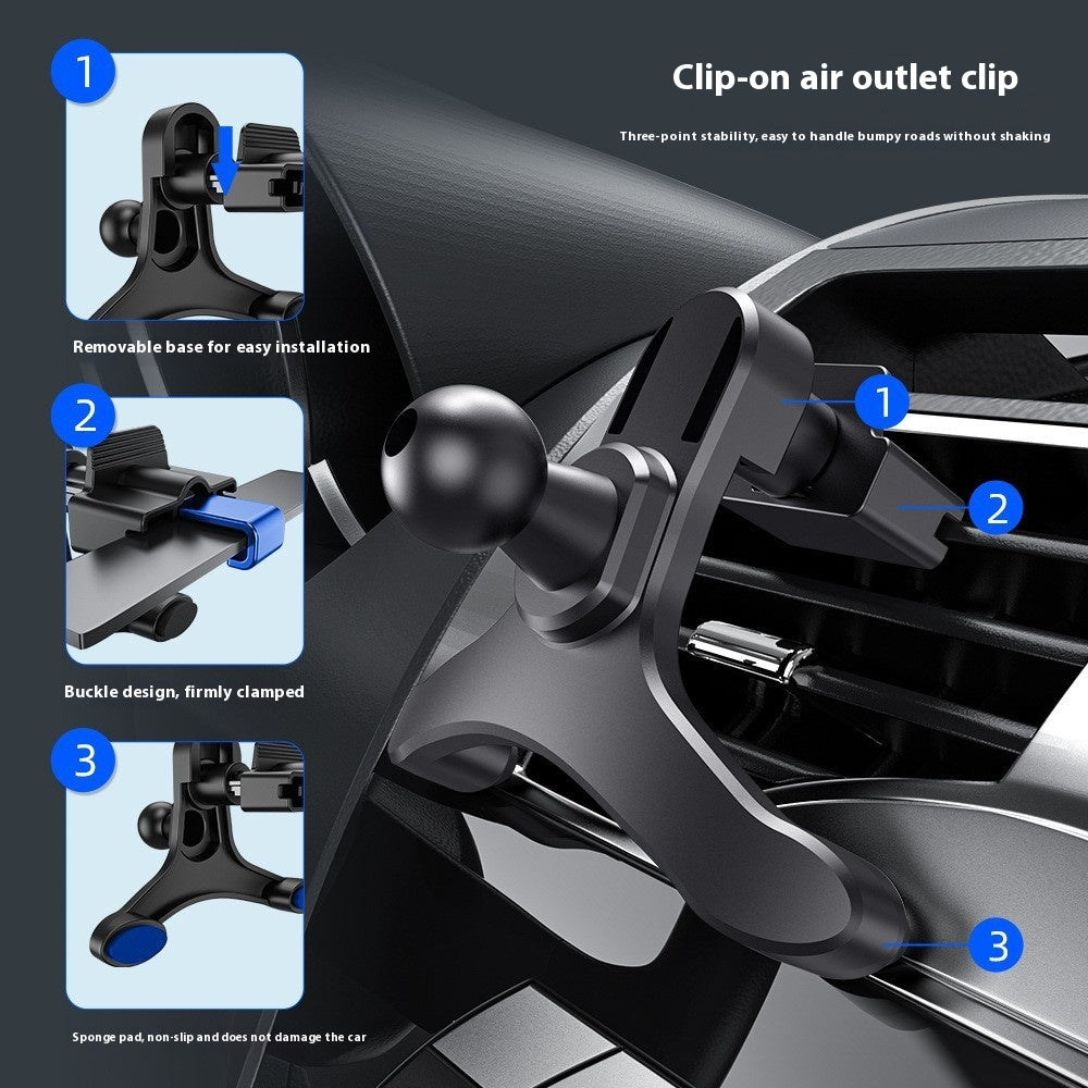 Multifonctionnel Carbon Fiber Car Vent Mobile Phone Bracket